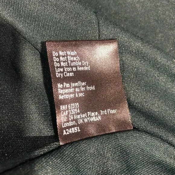 BHLDN Rossi Crepe Maxi Dress Gown Dark Green Size US 12 - Picture 6 of 14